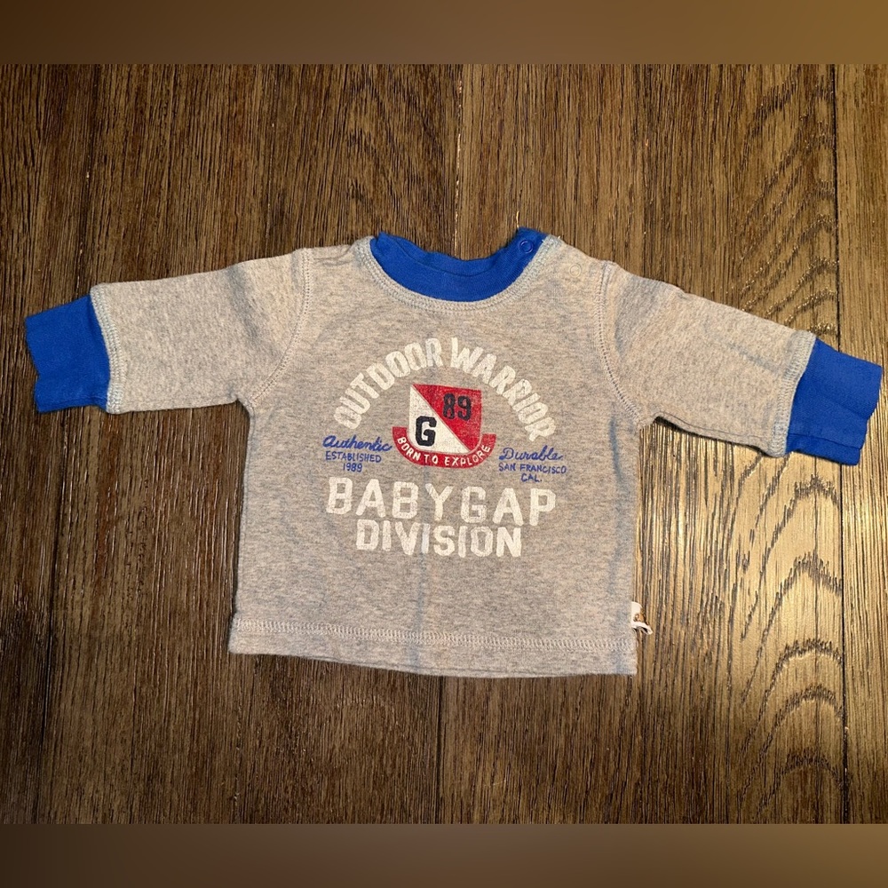 THROWBACK to 2009 Baby Gap 0-3mo Baby Boys Long Sleeve Shirt